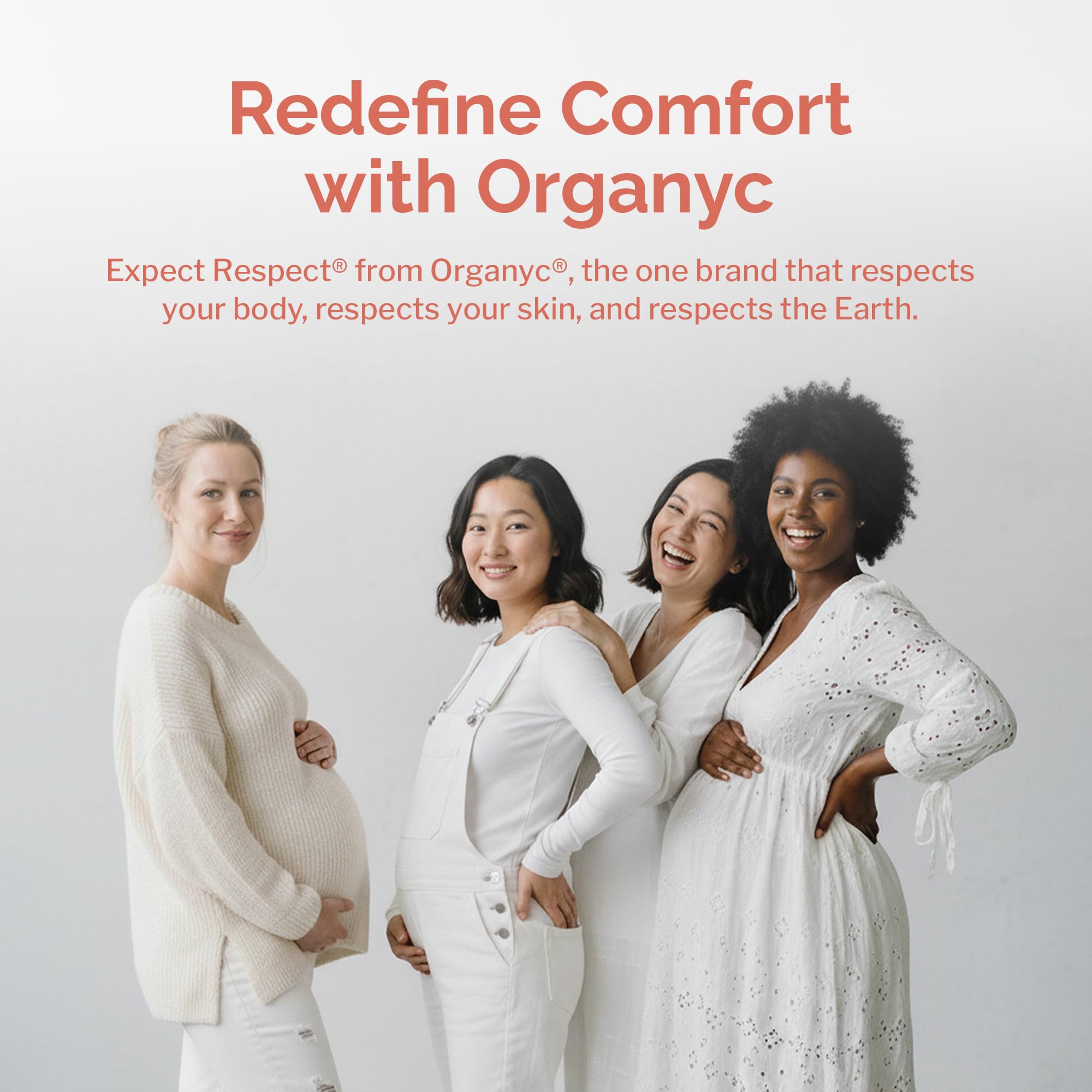 Organyc Feminine Wash daily hygiene routine shot suggesting easy use.