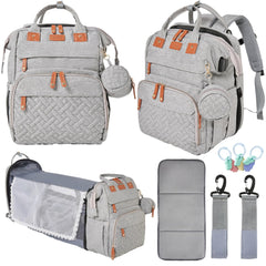 Orian diaper bag backpack with changing station for on-the-go diaper changes