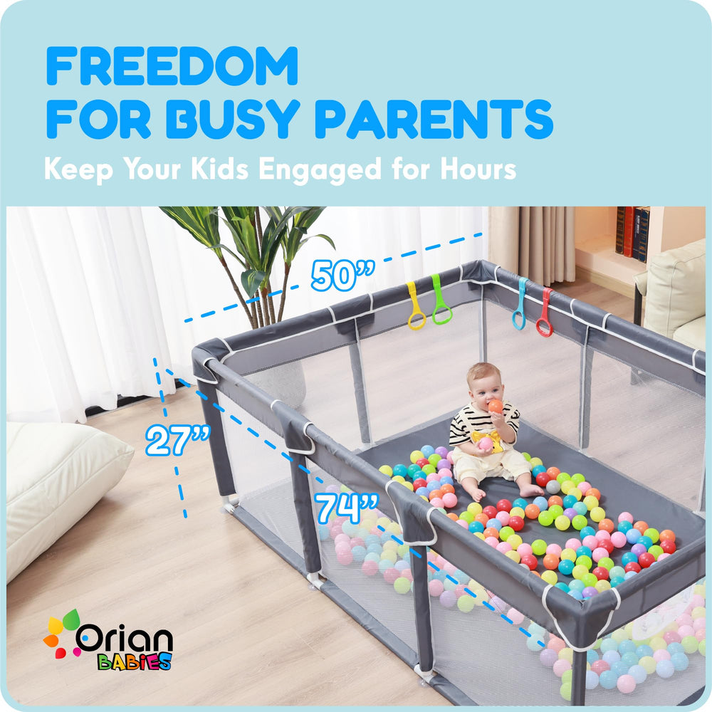 Orian Playpen durable Oxford fabric suitable for both indoor and outdoor use