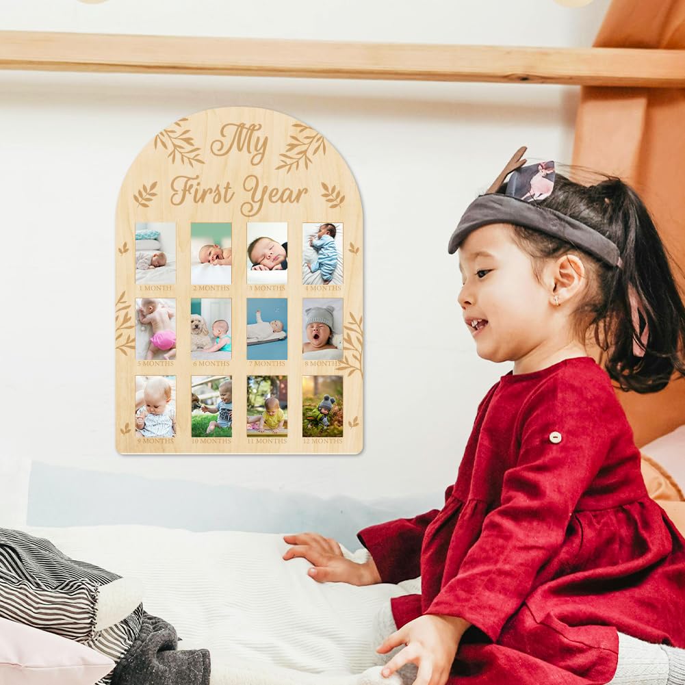 ORIGACH leaves-pattern display fits 5x7.5 cm photos for simple memory keeping