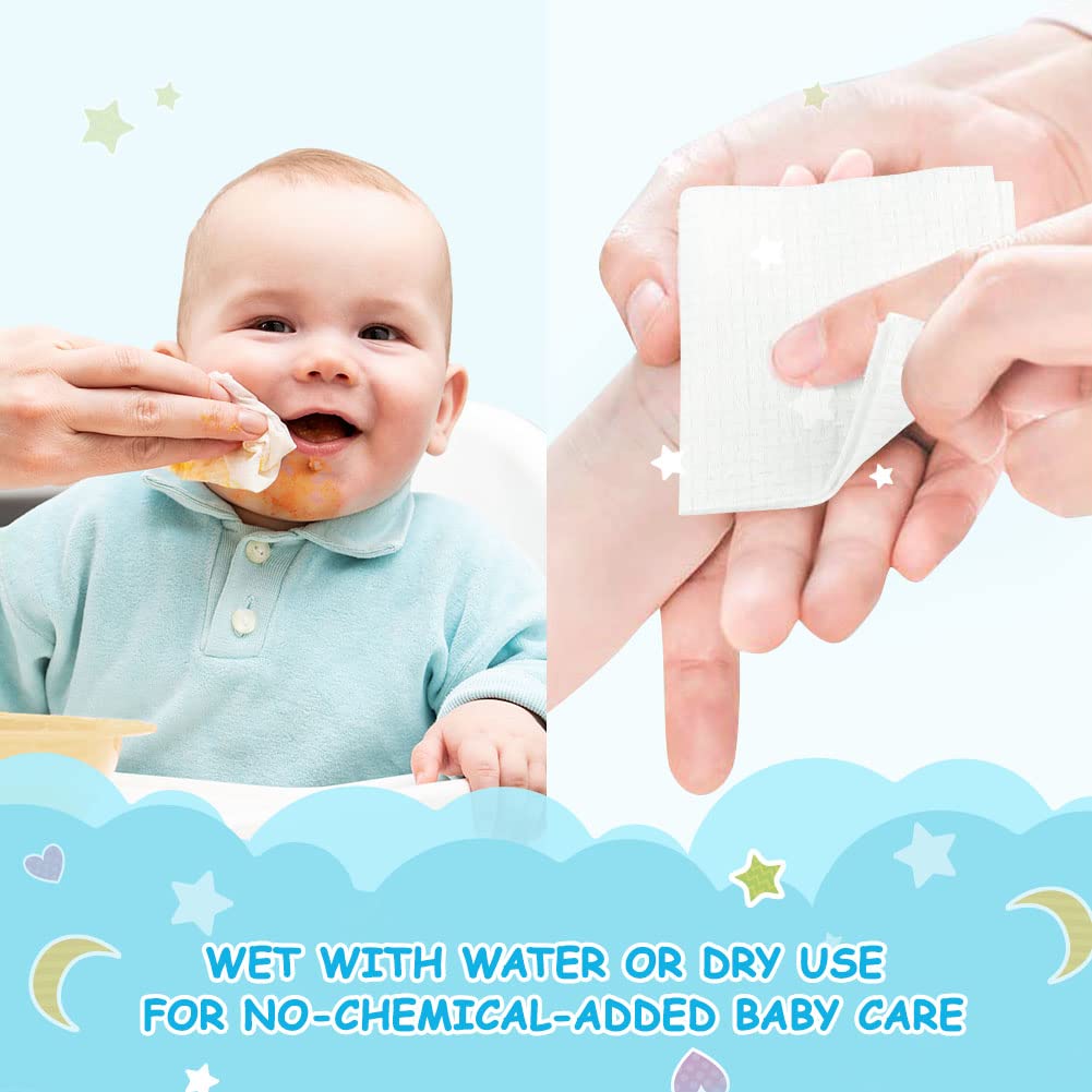Orighty Baby Dry Wipes suitable for wet or dry use during diaper changes.