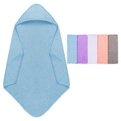 Orighty baby hooded towel blue with coral velvet for gentle drying.