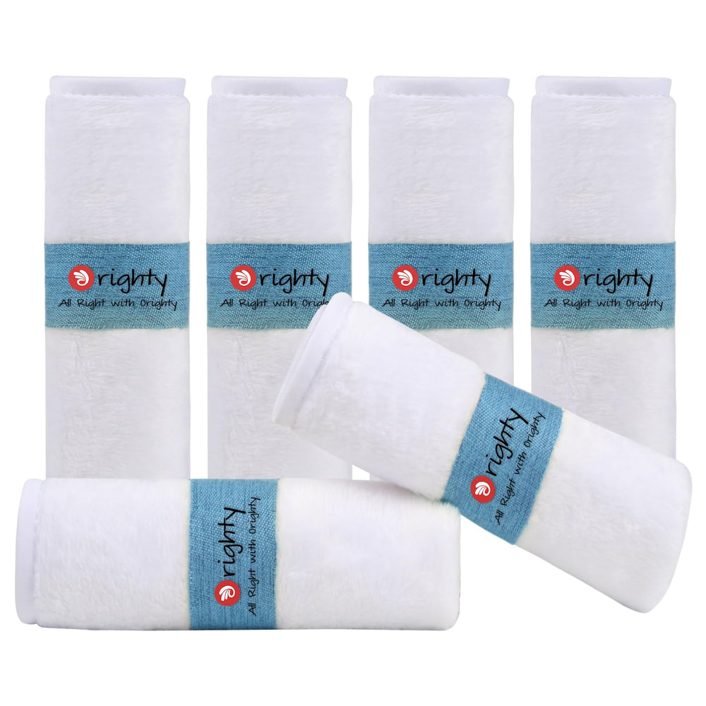 Orighty ultra-soft flannel washcloths offer gentle cleansing for delicate skin.