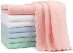 Orighty burp cloths in coral fleece, ultra soft 20x10 inches for baby skin.