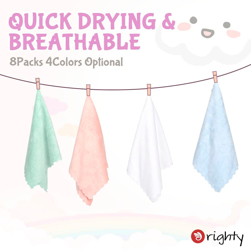Orighty burp cloths protect skin and keep messes contained.