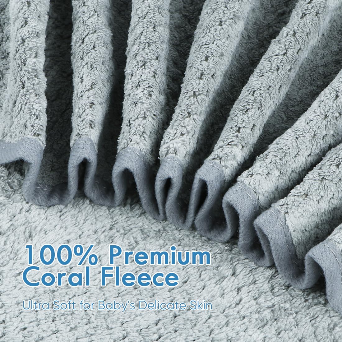Orighty five washcloths 8x8 in gray for gentle cleansing