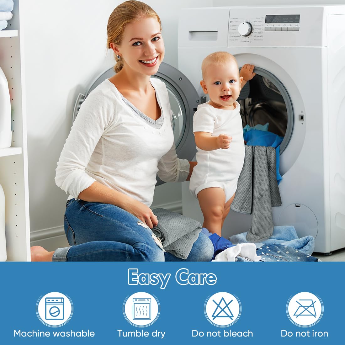 Orighty grey baby towel ideal for registry gifts