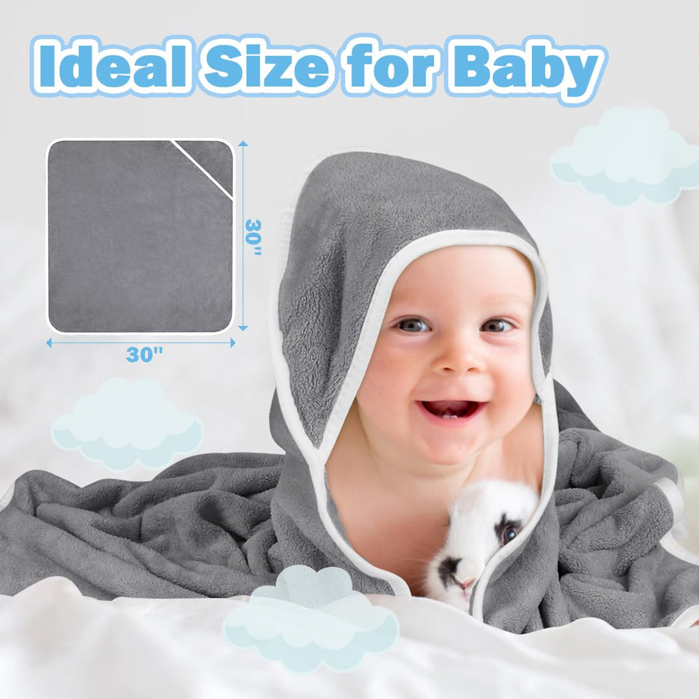 Orighty hooded towel close-up reveals plush, highly absorbent texture