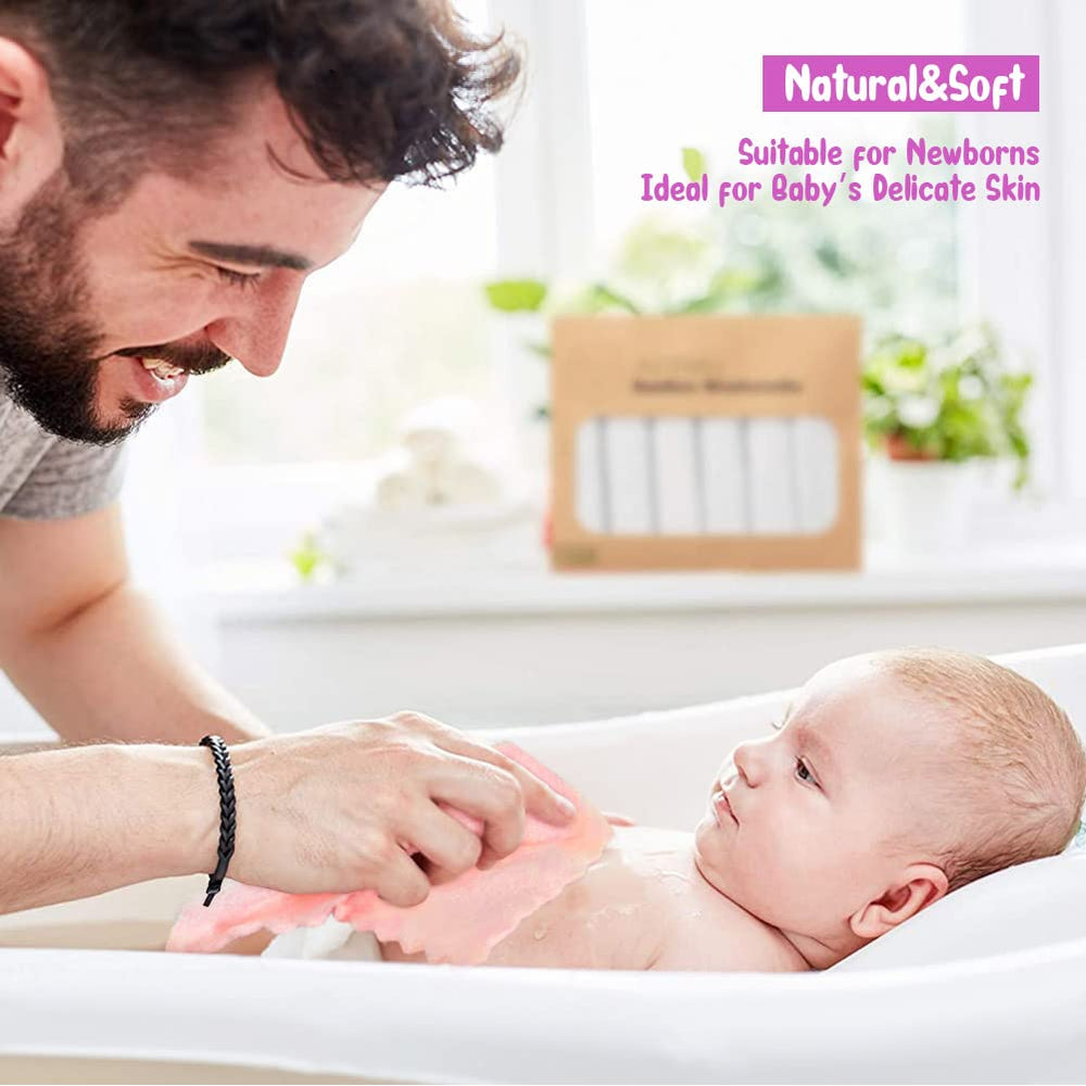 Orighty machine-washable baby face towels, long-lasting softness.