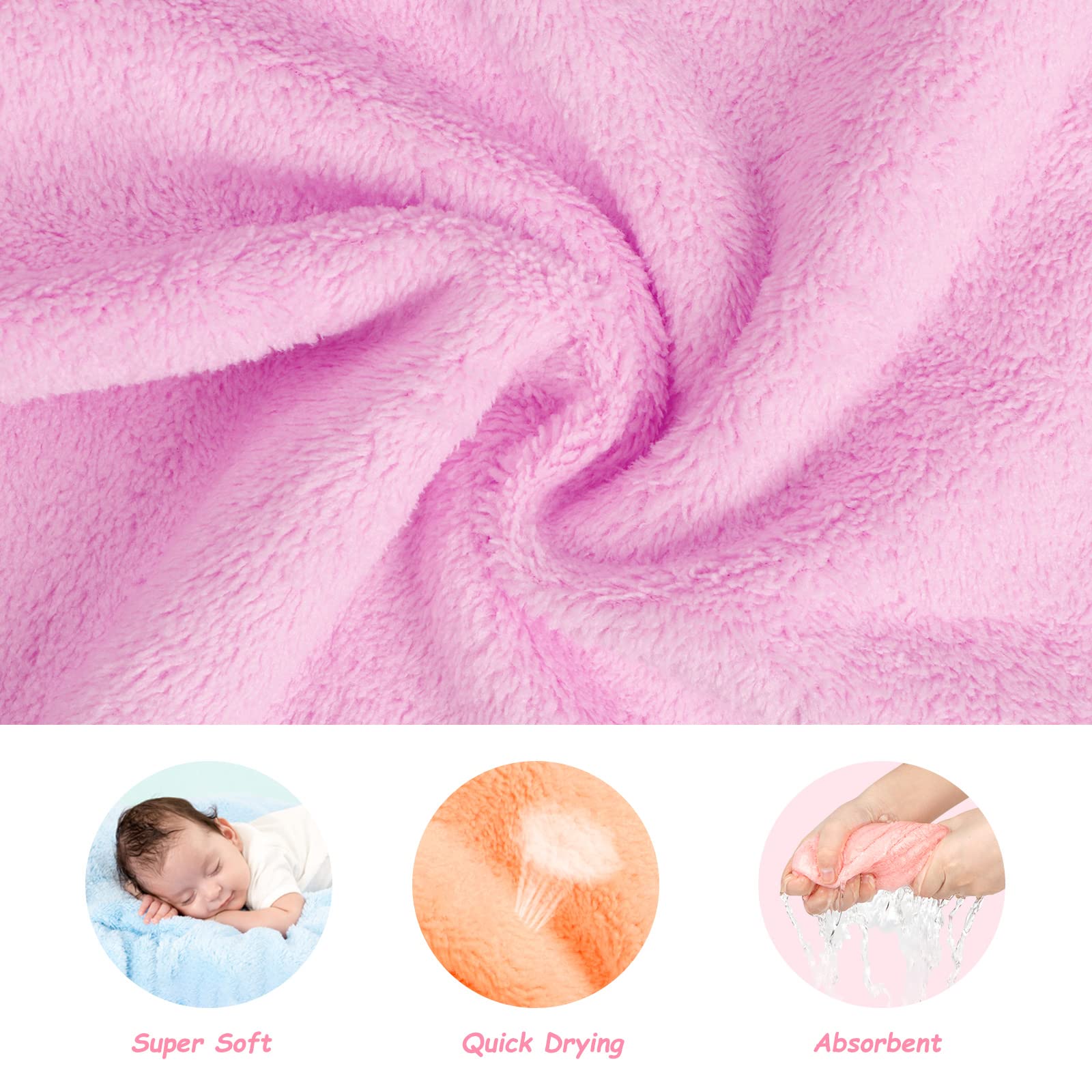 Orighty baby washcloths absorbent drool cleanup in action for infants' faces