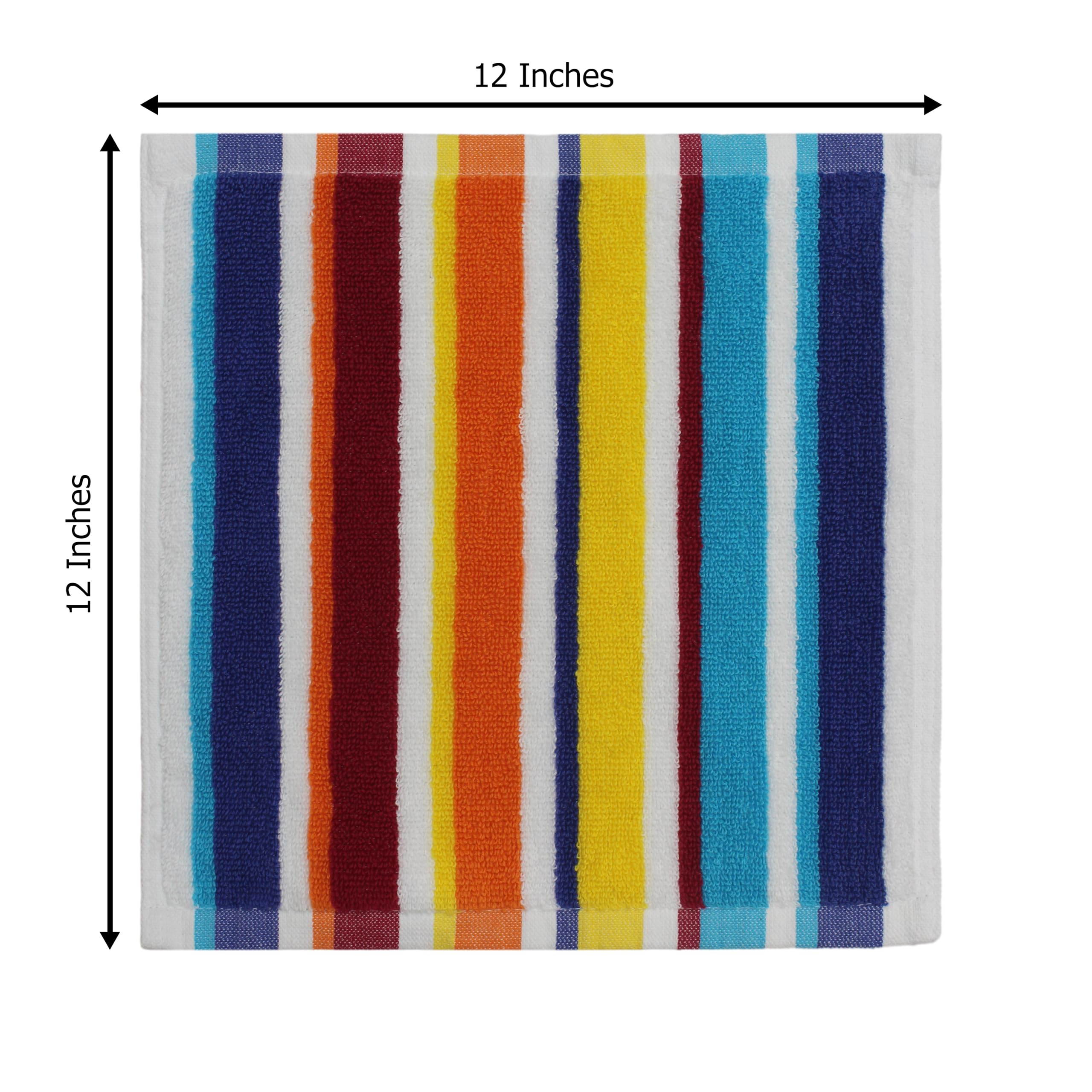 Original Kids wash cloths measure 12x12 inches, sized for little hands.