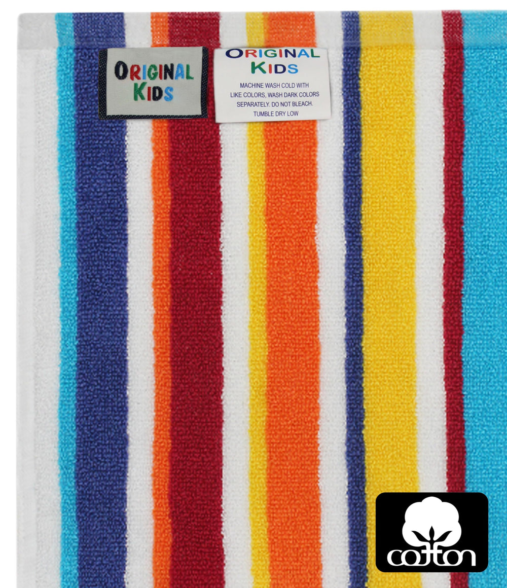 Original Kids wash cloths are machine washable for easy care and reuse.