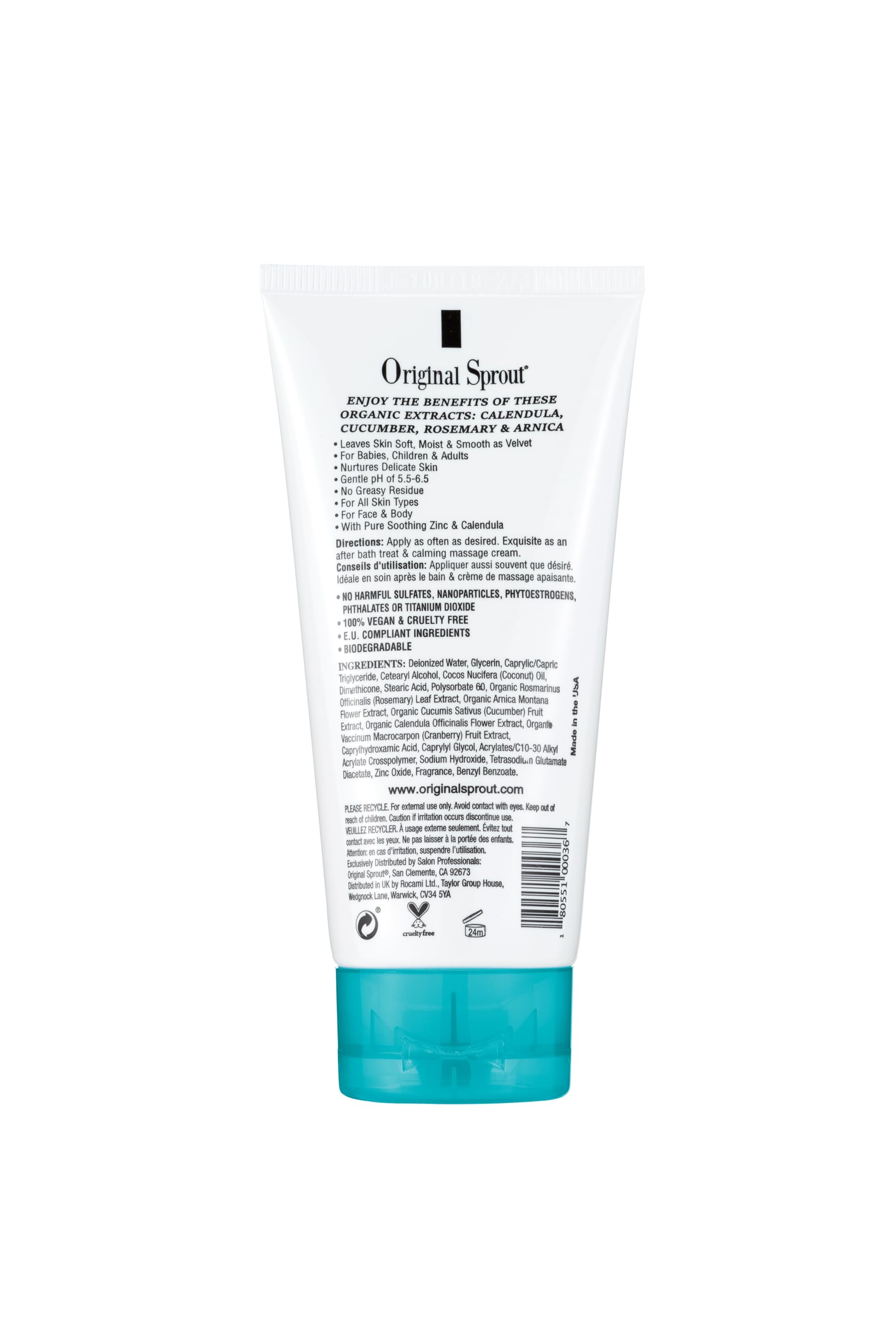 Original Sprout Scrumptious Baby Cream travel-size packaging on-the-go