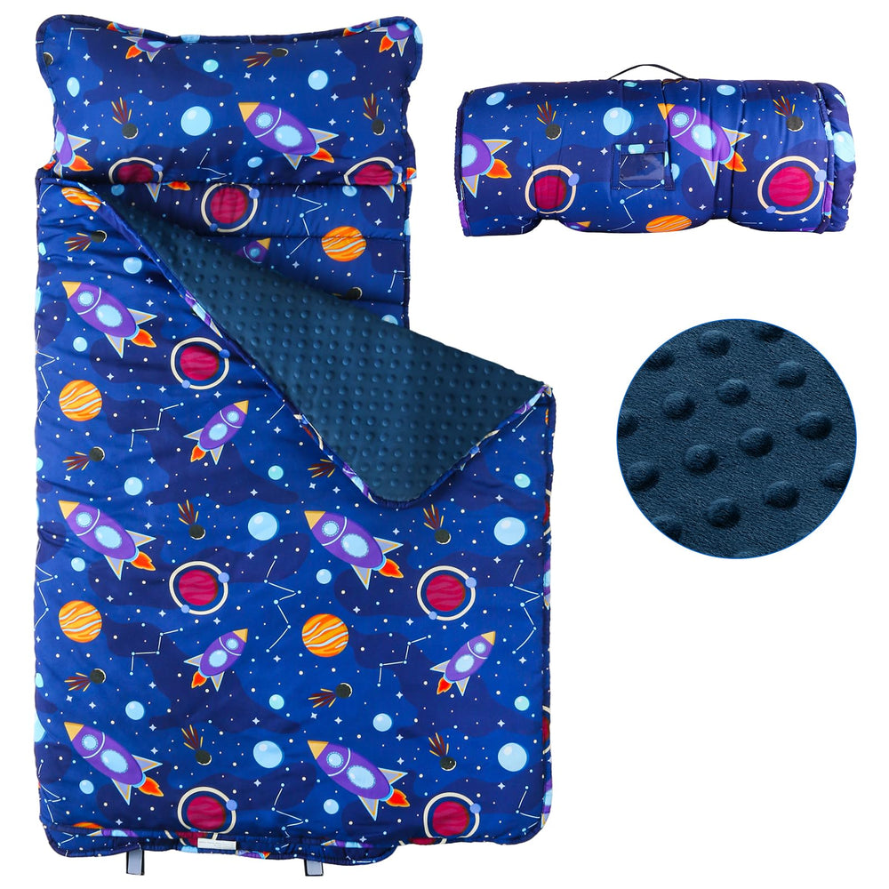 Orrhomi nap mat with blanket provides cozy naptime coverage