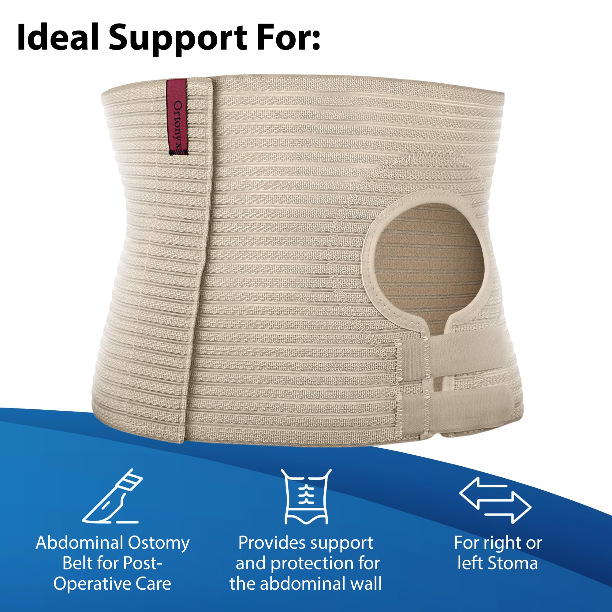 ORTONYX durable belt with easy-clean maintenance for long-term use.