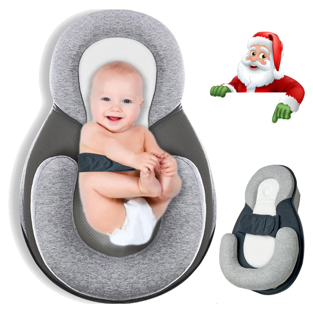 ORWMX infant support cushion for feeding front view showing soft comfort during supervised meals