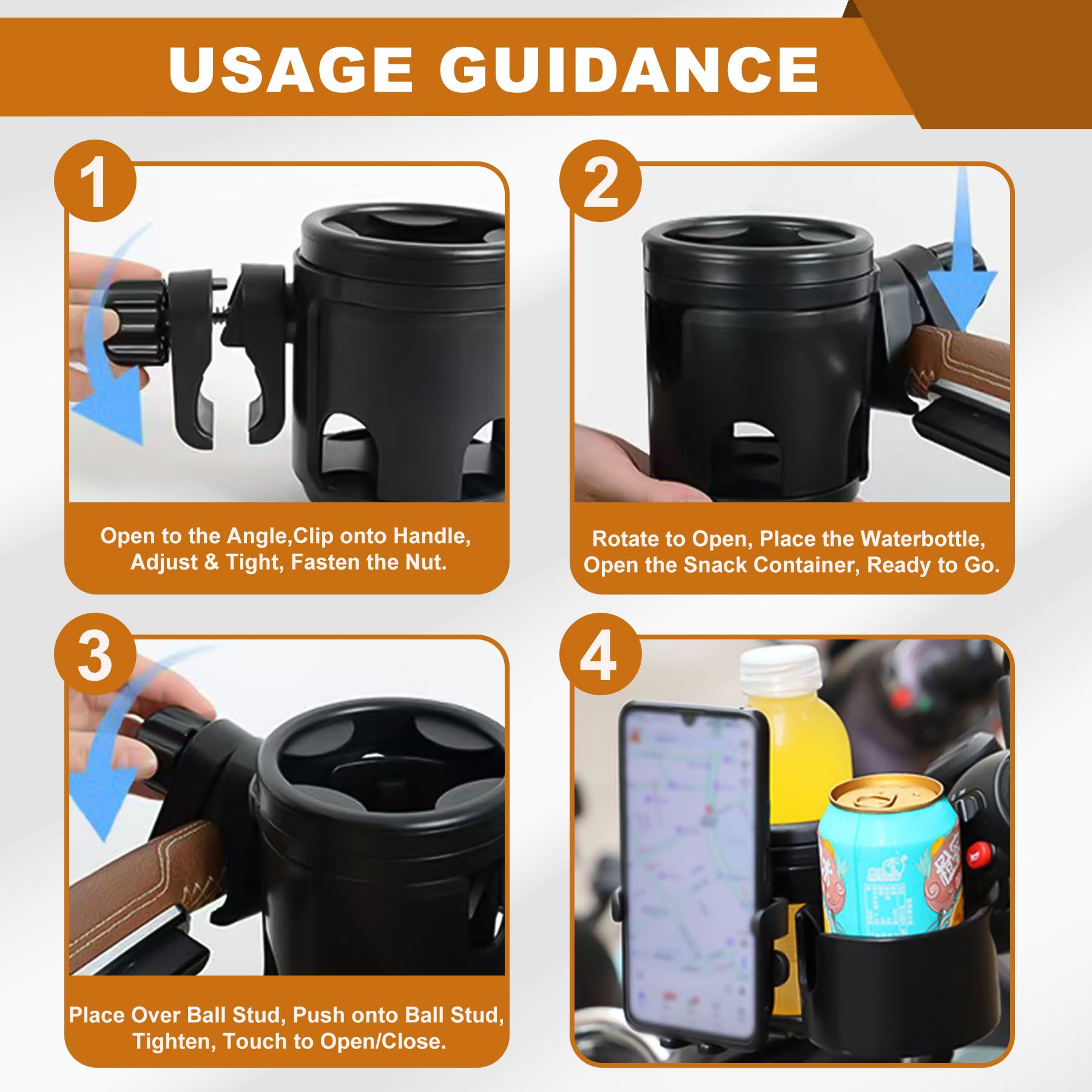 Orylia stable elastic clip design protects cups and prevents slips