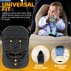 Orzbow adjustable front cover with snap buttons maintains baby comfort