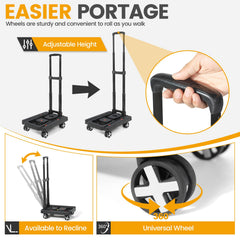 Orzbow airport dolly with adjustable handle for comfortable handling.