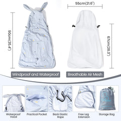 Orzbow all-season carrier cover windproof shields the baby on breezy walks.