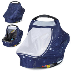 Orzbow baby car seat cover in soft breathable fabric for cozy rides.