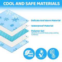 Orzbow baby cooling pad in car seat provides cool comfort during hot trips.
