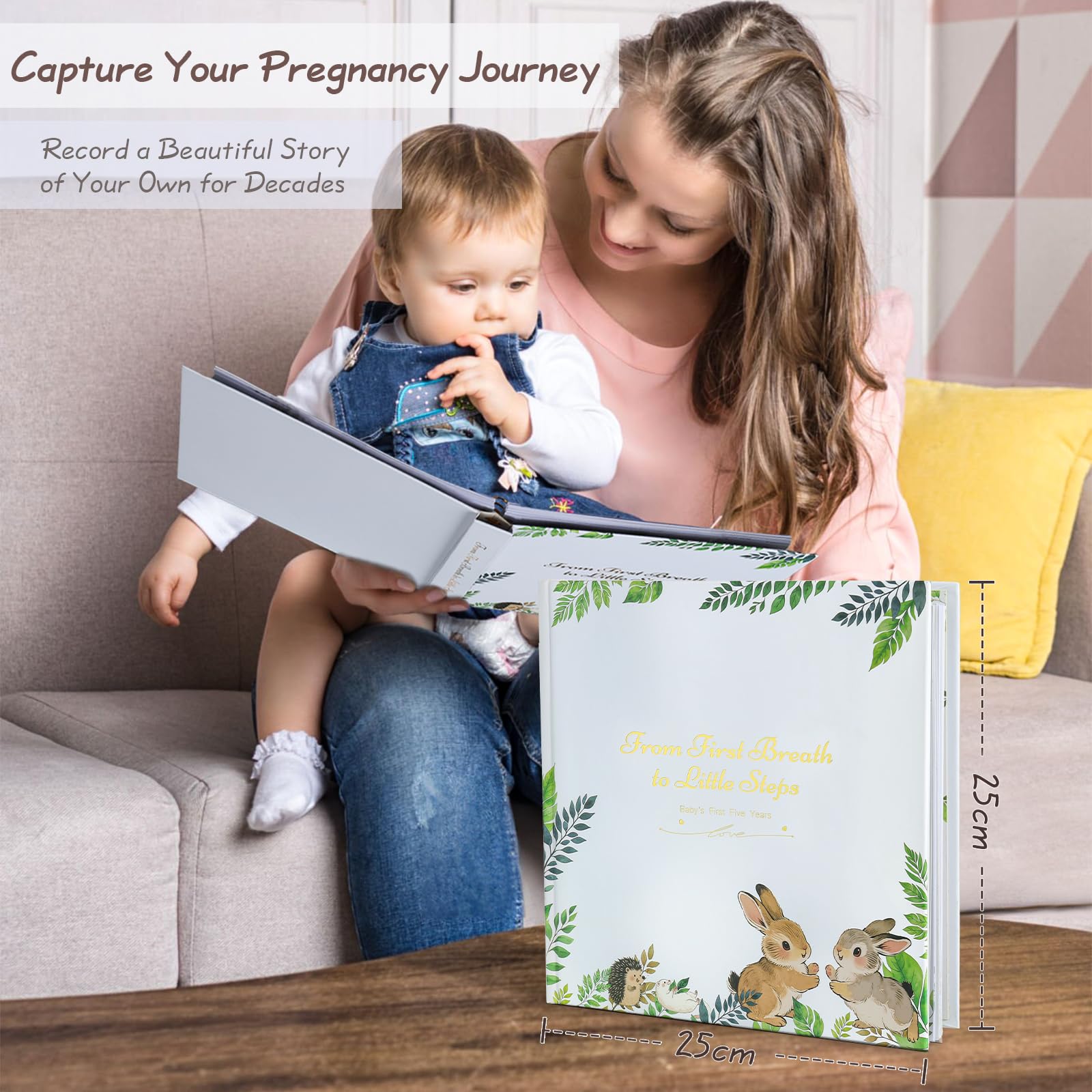 Orzbow Baby Memory Book 19 mm wire binding enables smooth page turning