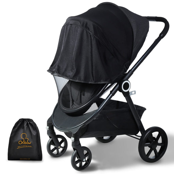 Orzbow baby mosquito-net-stroller-net protects your infant from insects with breathable airflow.