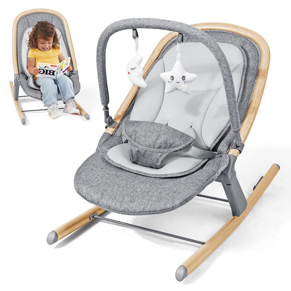 Orzbow Baby Rocker Chair base angle 15° for gentle soothing sessions.