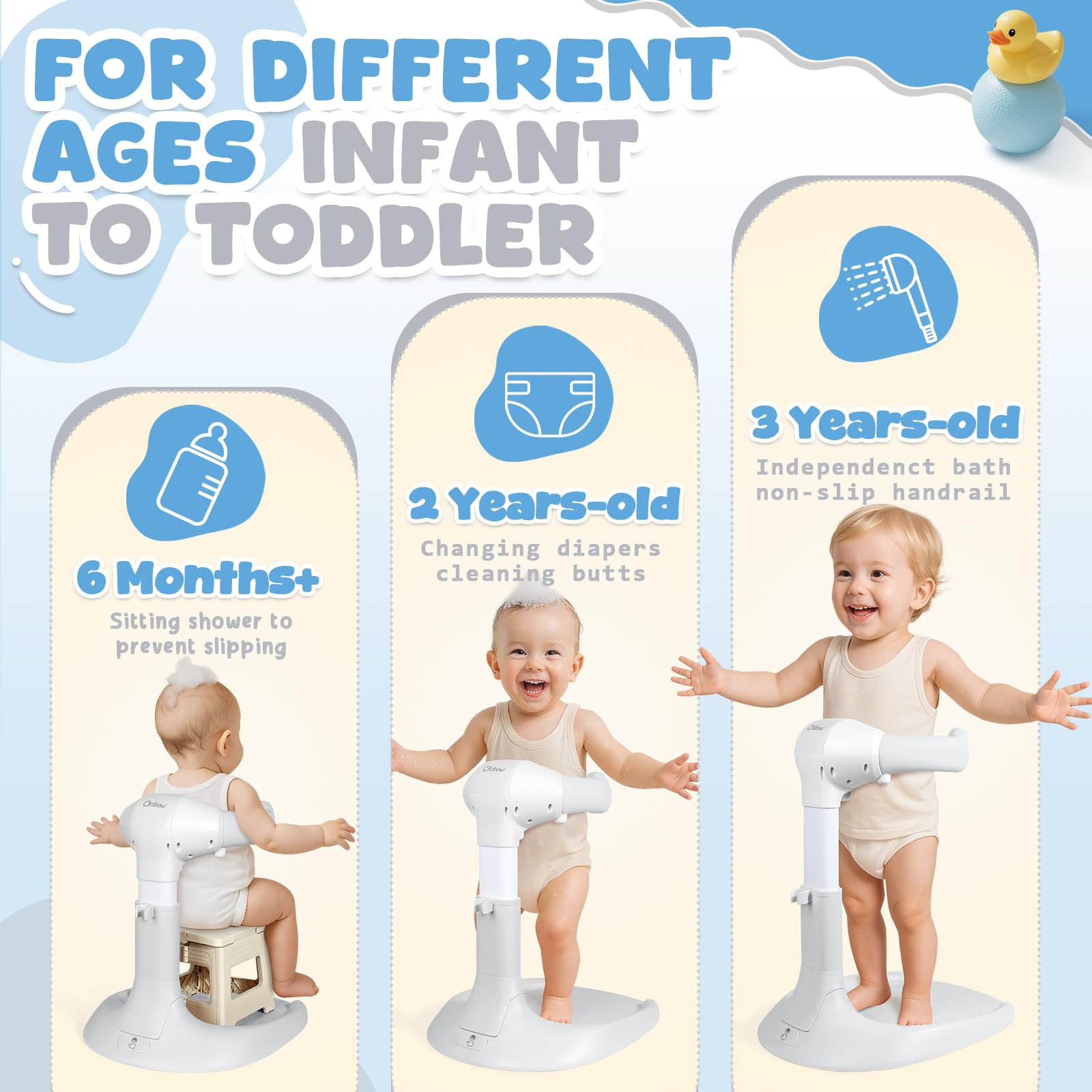 Orzbow baby shower stand ready-to-use design saves prep time