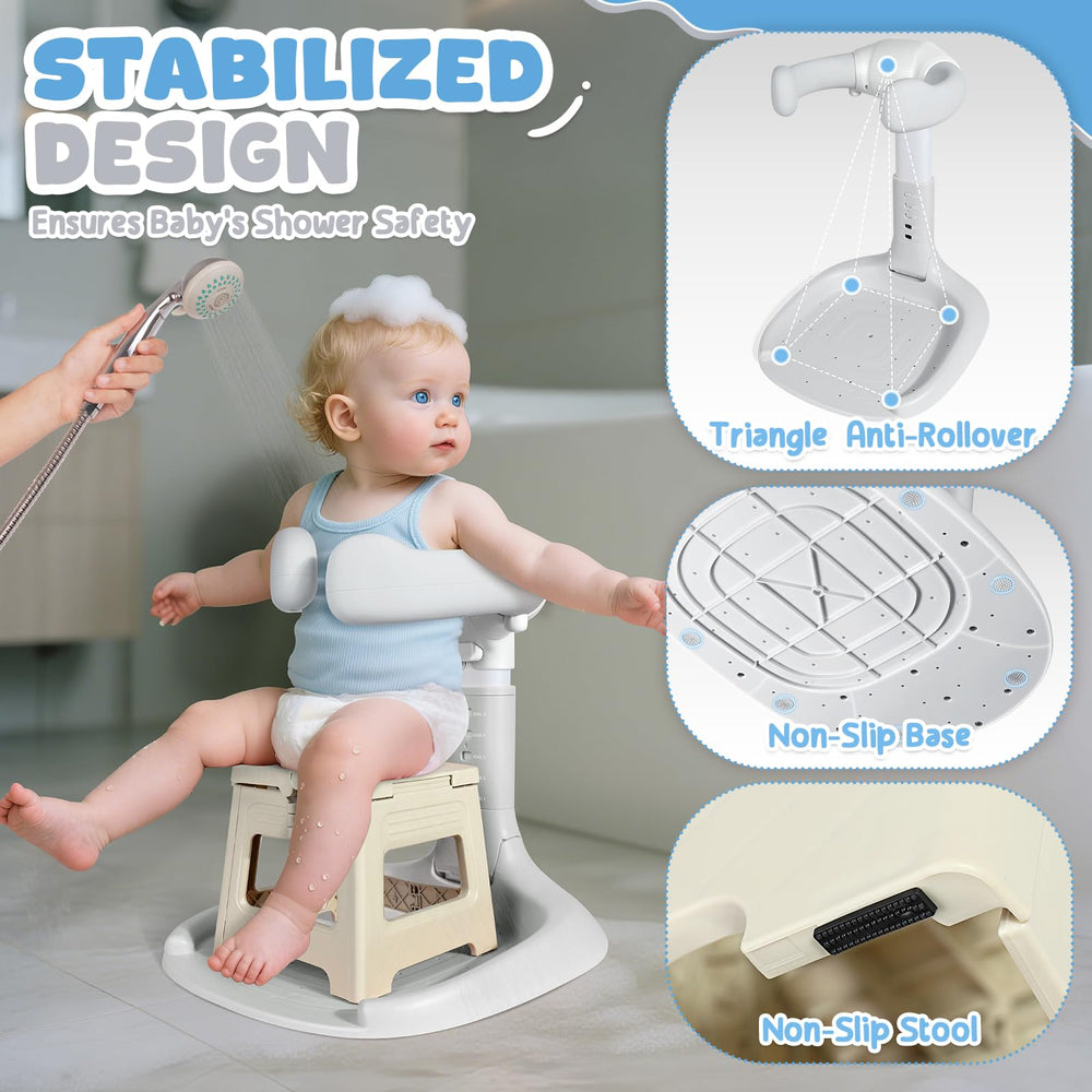 Orzbow baby shower stand travel-portable design fits in bags