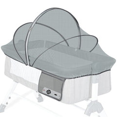 Orzbow bassinet cover with mosquito net protecting baby while airflow remains clear.
