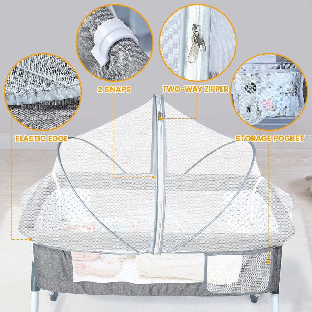 Orzbow bassinet cover acts as protective barrier against pests