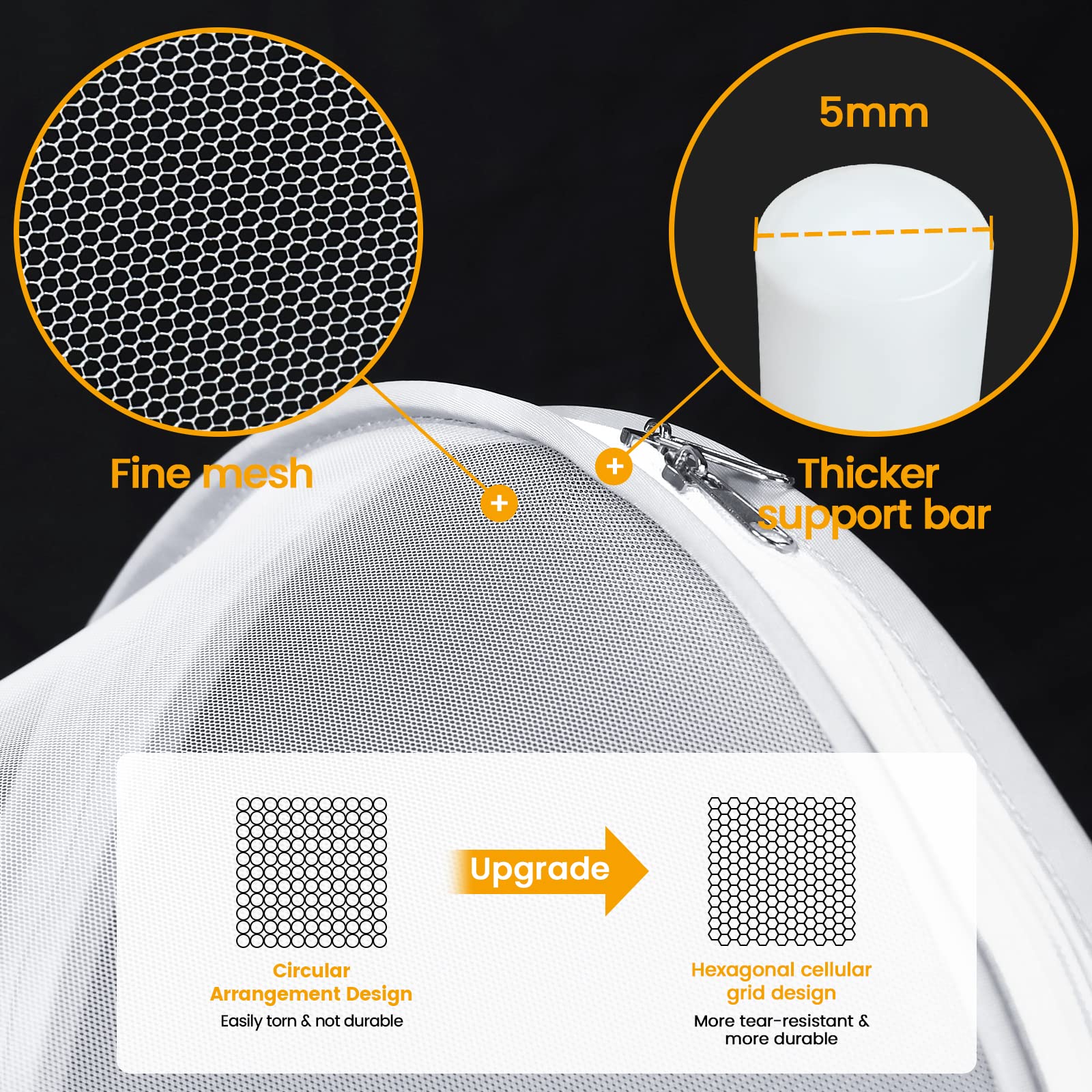 Orzbow bassinet cover includes travel storage bag for portability