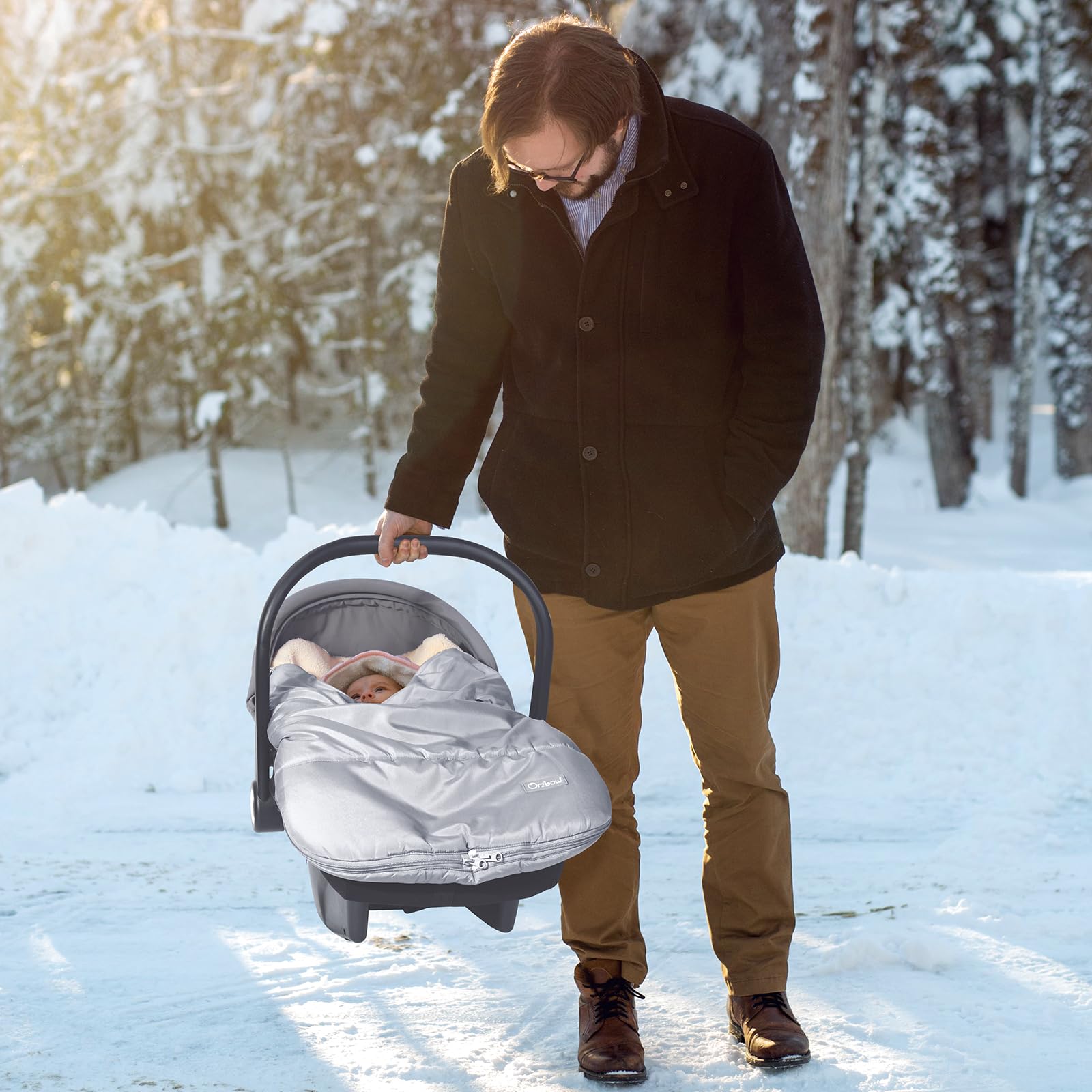 Orzbow Berber Fleece Baby Blanket provides cozy warmth at home or on the go.