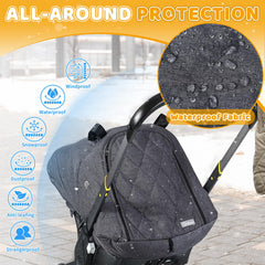 Orzbow car seat cover shows Doona-compatible fit for secure travel