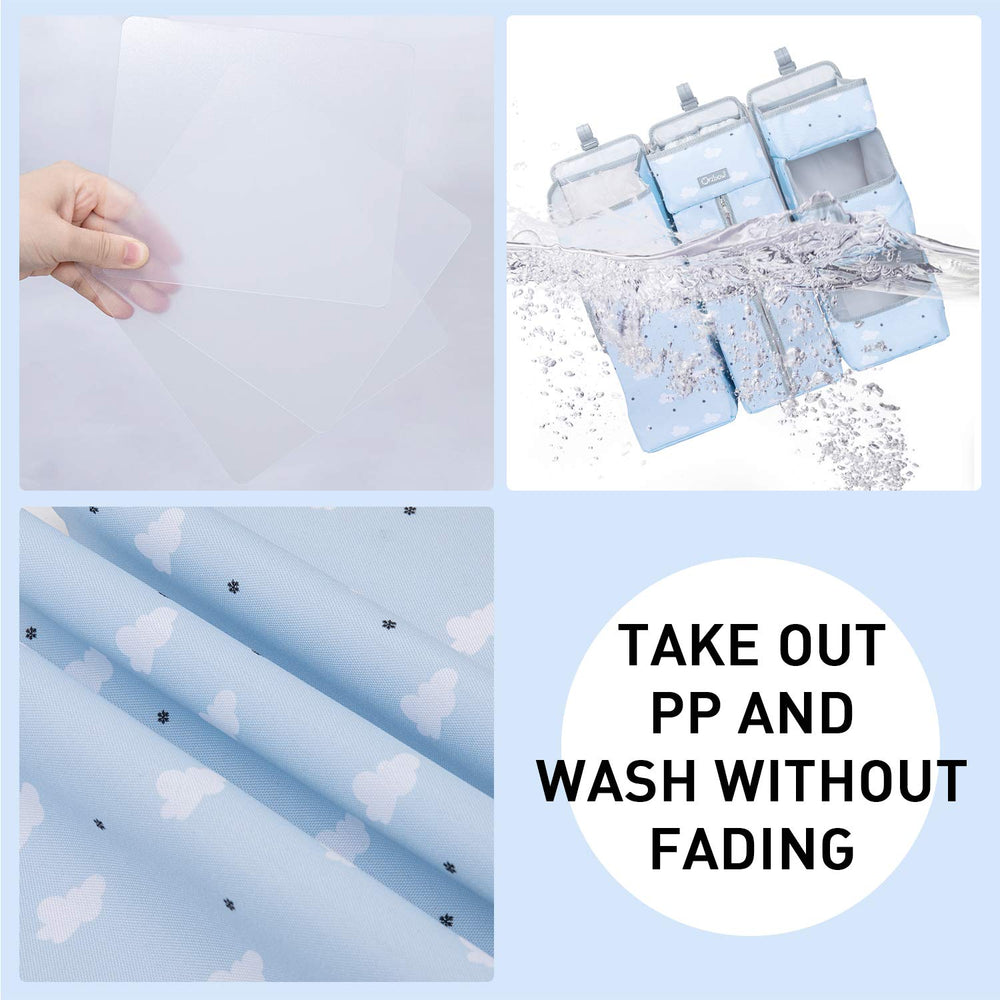 Orzbow waterproof fabric close-up with digital printing pattern.