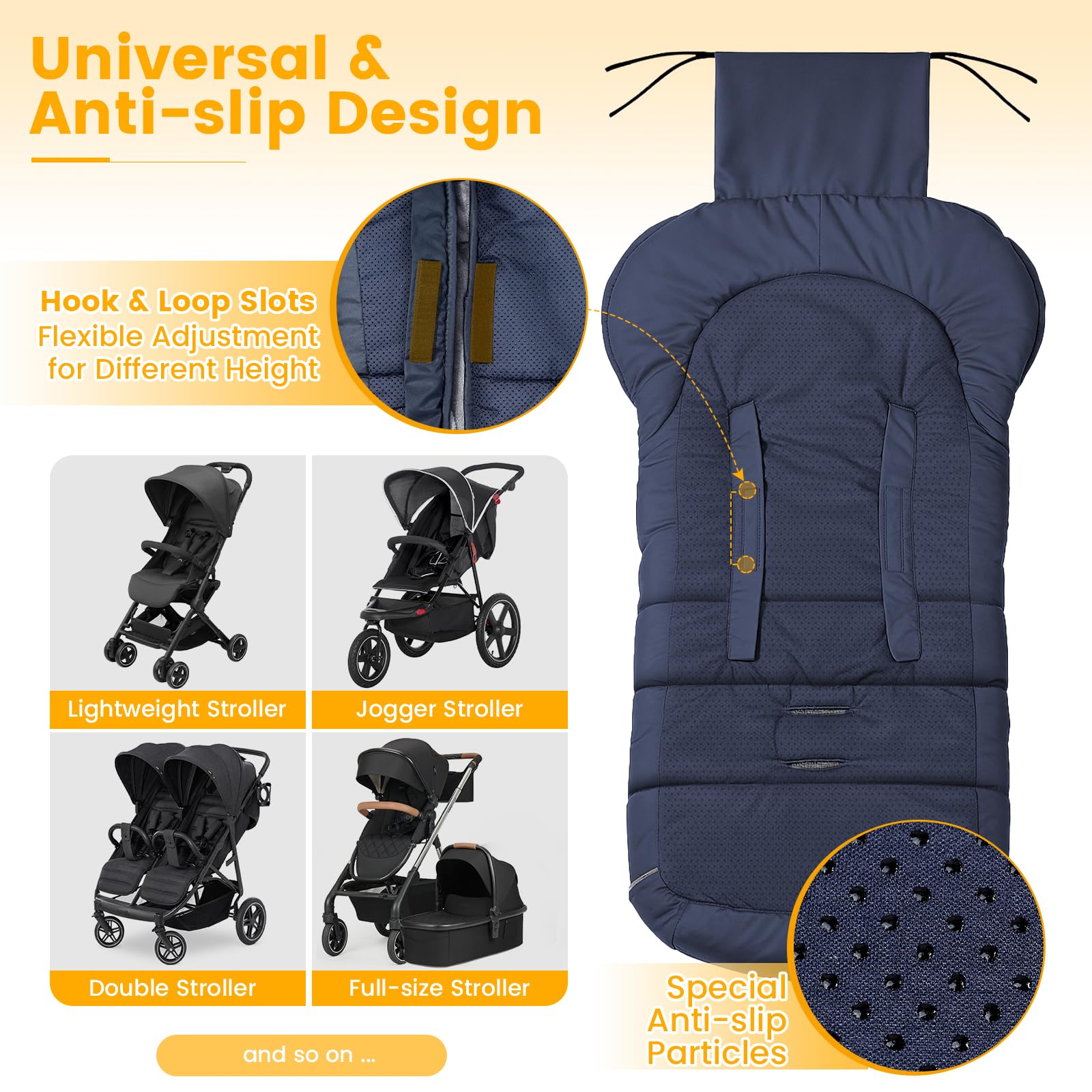 Orzbow dual-zipper bottom access for quick diaper changes without removing baby