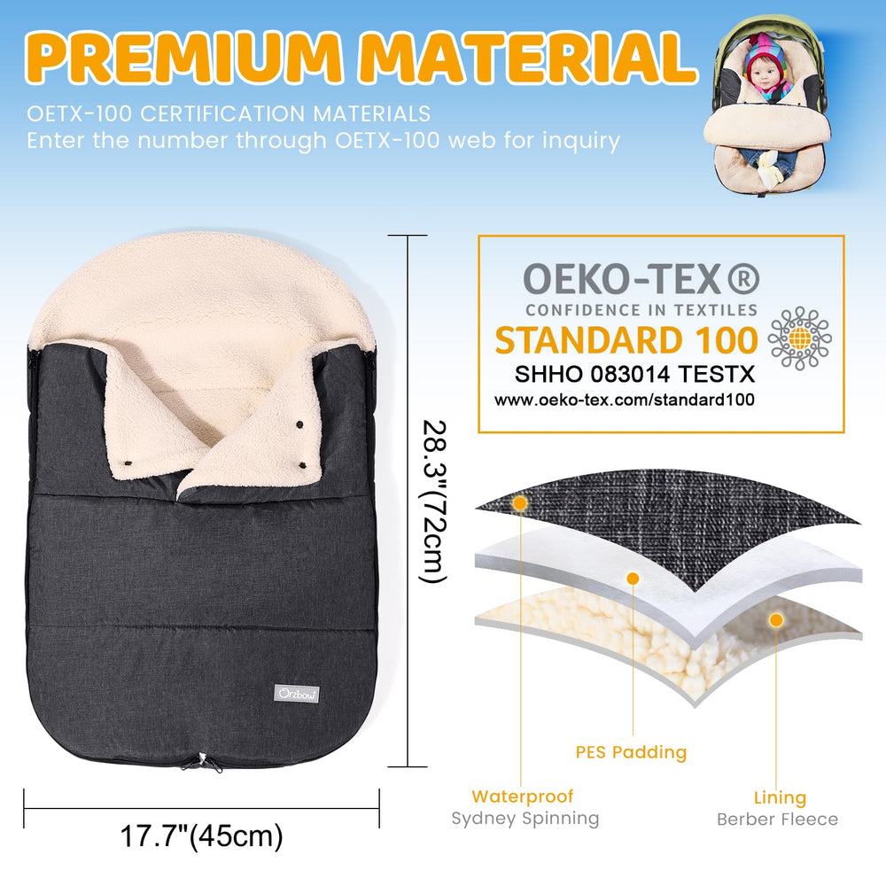 Orzbow durable zipper enabling bottom access for changes