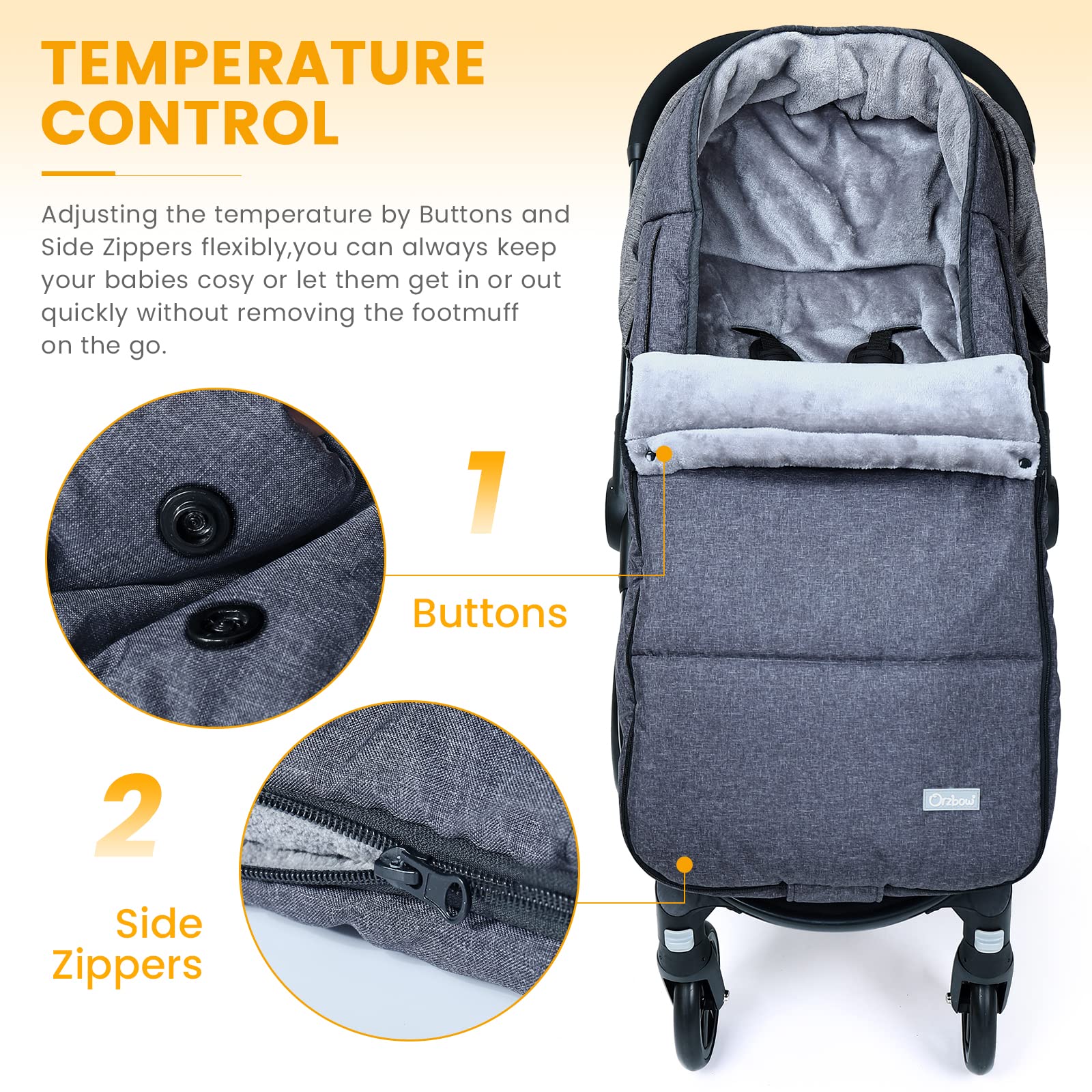 Orzbow coral fleece lining delivers soft comfort for little travelers