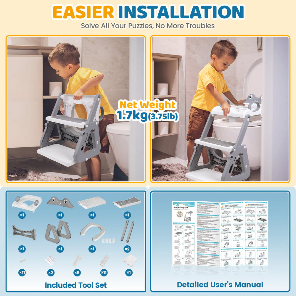 Orzbow Frog Potty Seat foldable for home and travel