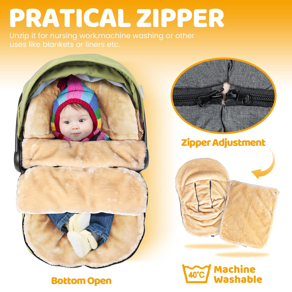 Orzbow front-cover snap buttons offer adjustable warmth without restricting movement