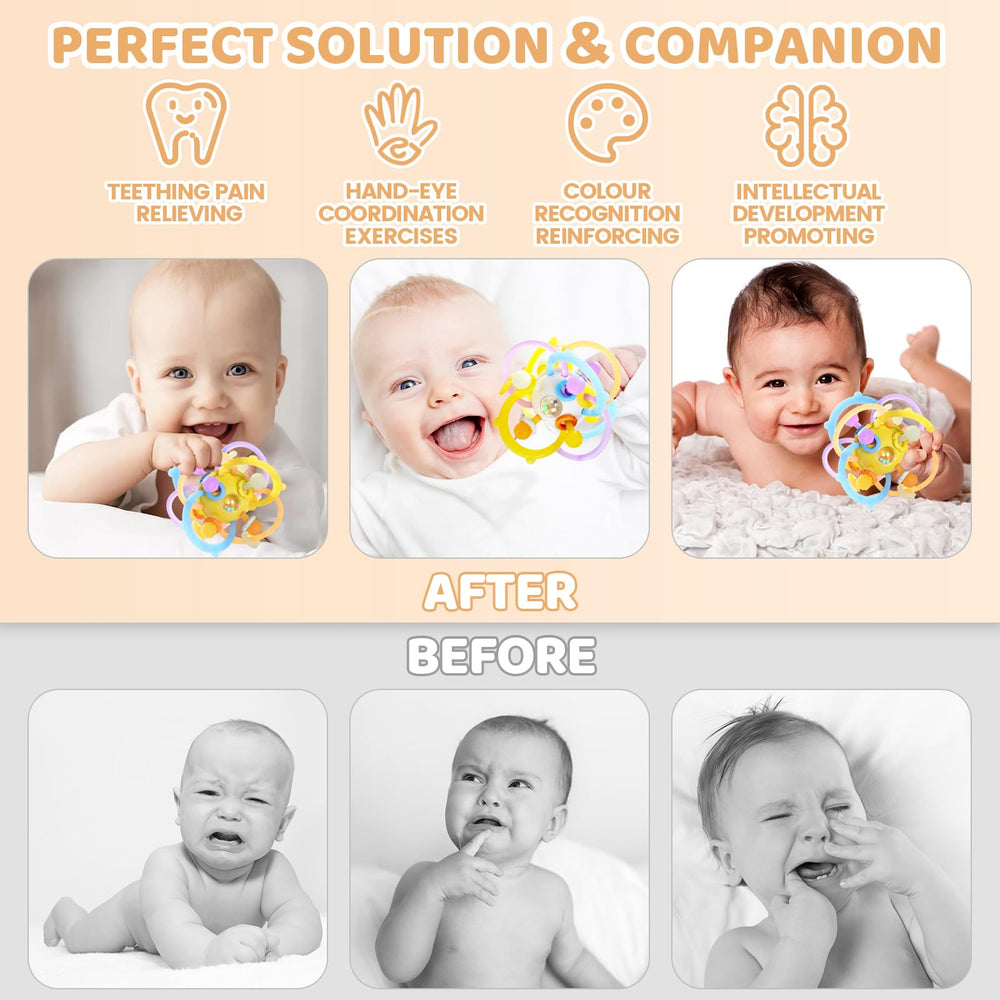 Orzbow grip-friendly design helps little hands hold and explore safely.