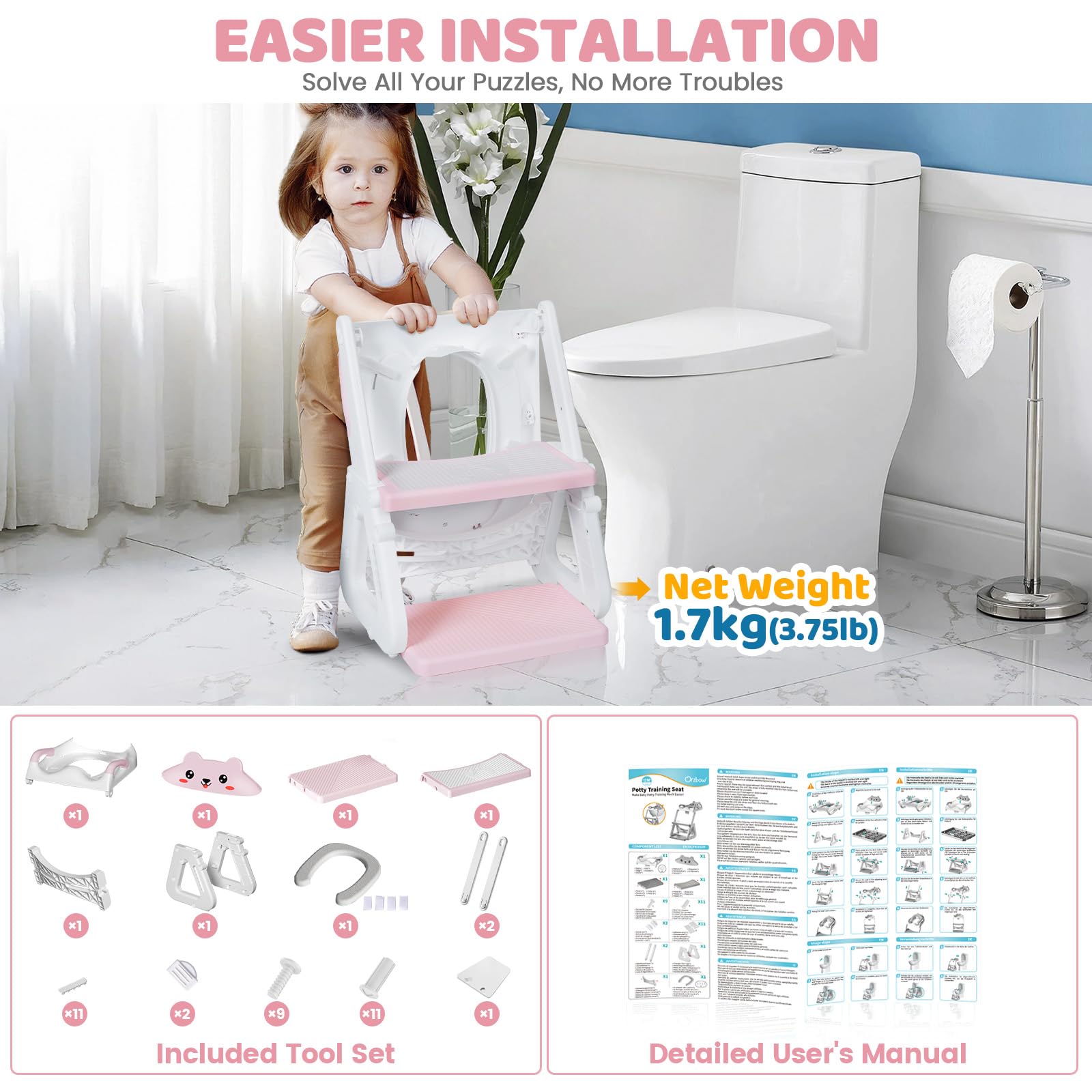 Orzbow handles and cartoon design engaging toddlers