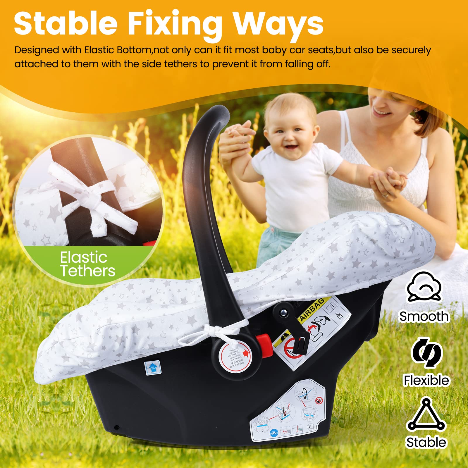 Orzbow liner is easy to detach and clean for busy parents.