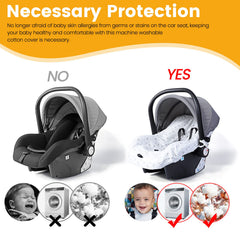 Orzbow car seat liner is machine washable for quick cleanup.