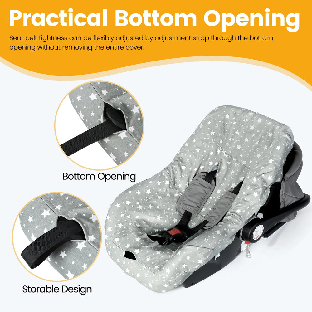 Orzbow gray liner features wraparound fixture for a secure, snug fit.