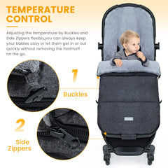 Orzbow L-shaped back design stroller fit provides secure support during naps