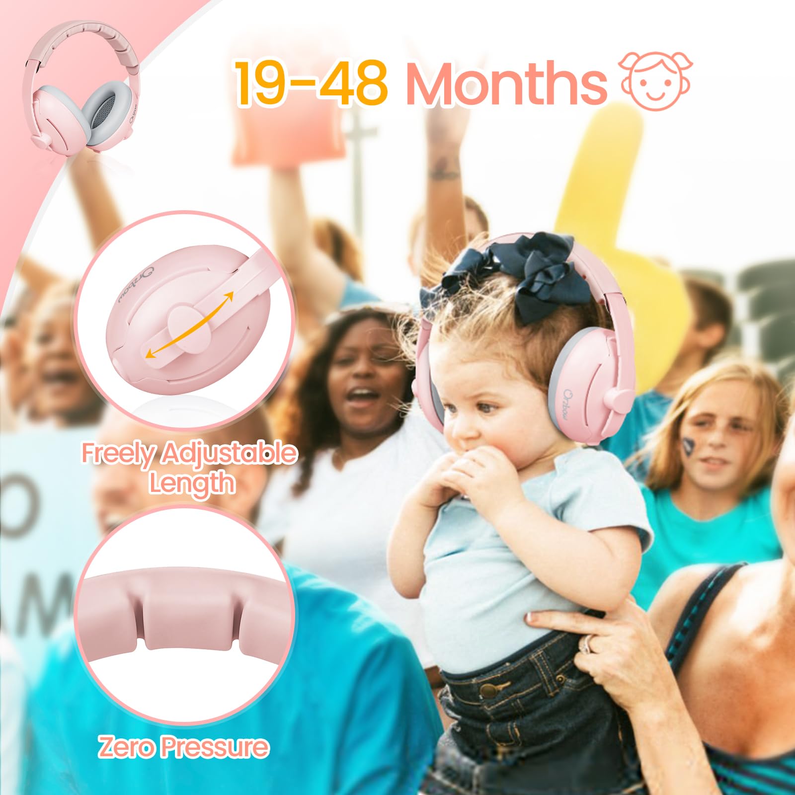 Orzbow lightweight comfort headphones ideal for travel