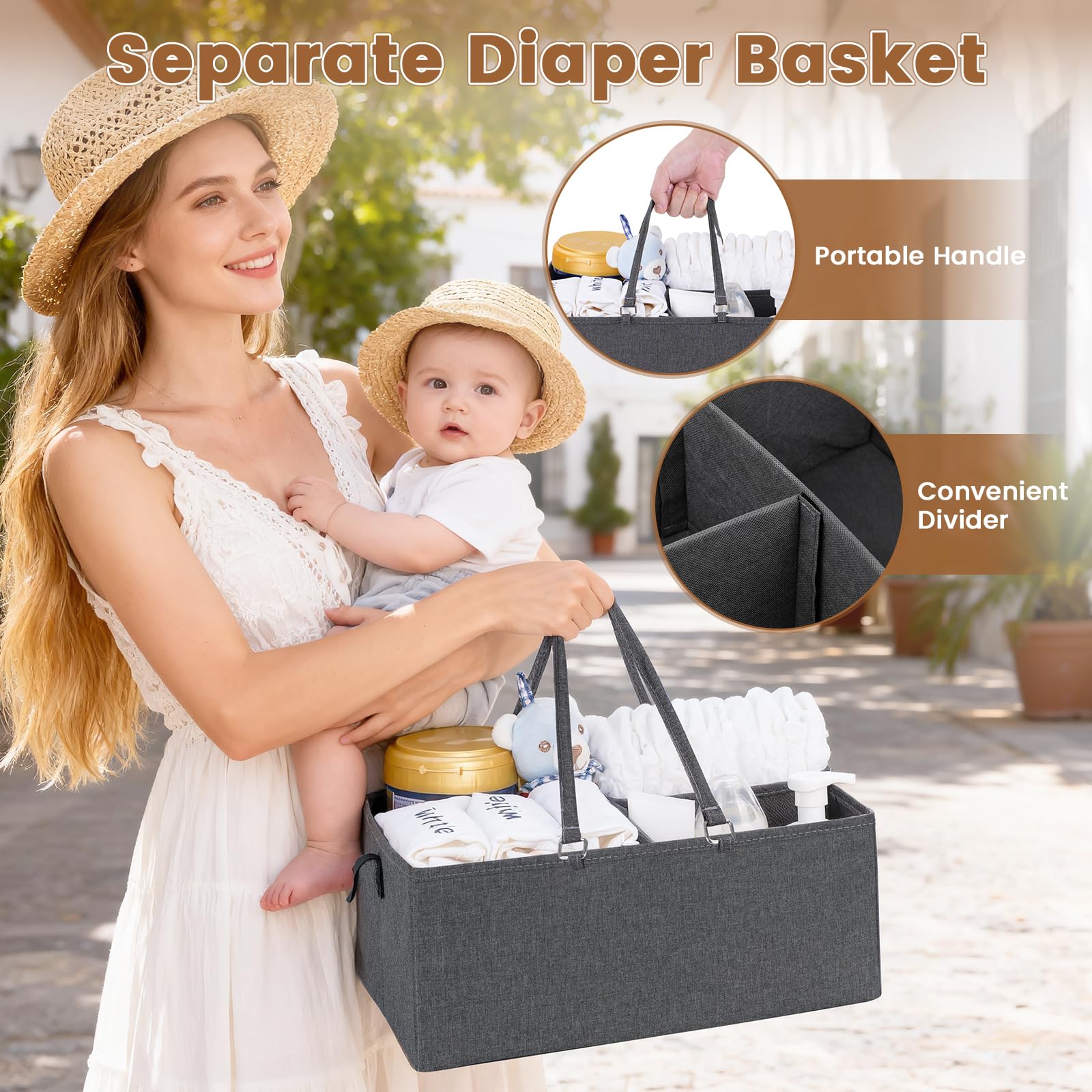 Orzbow metal rolling cart ideal for nursery with smooth mobility.